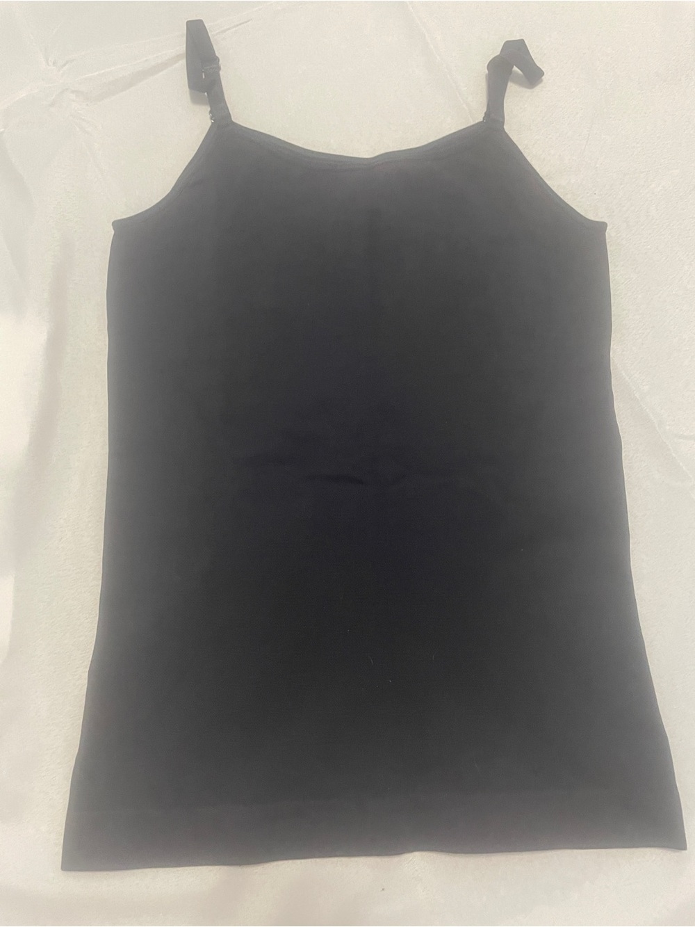Black Women's Adjustable-Strap Cami Tank Top